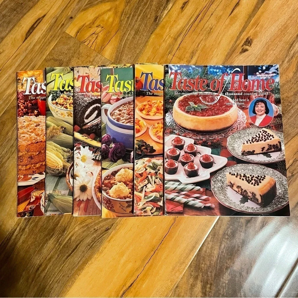 2/$30 Taste of Home Magazines Bundle Vintage Lot/Bundle of 6 1999